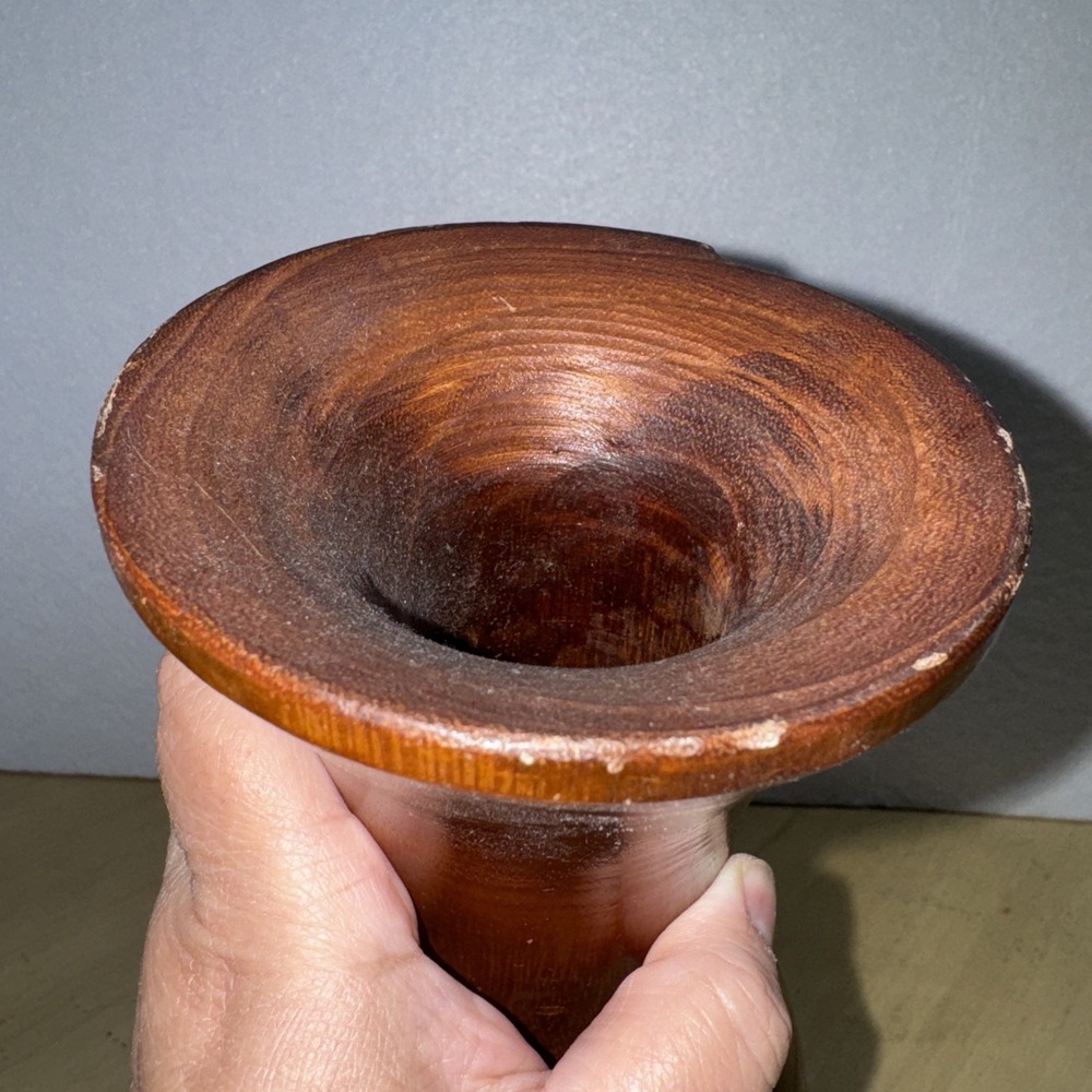 Wood Vase Flower Vase 10 Inch‎ Home Decor Multipurpose use - Picture 7 of 11